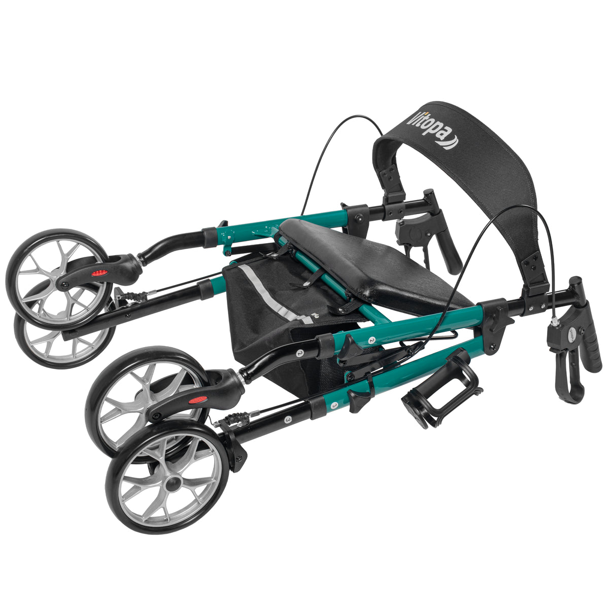 Vitopa W20A Lightweight Rollator Walker with Seat